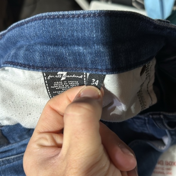 7 For All Mankind THE STRAIGHT Jeans Series 7 Denim Blue Size 34 Stretchy - Picture 11 of 11